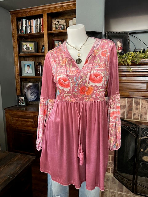 Gypsy Rose Velvet Top