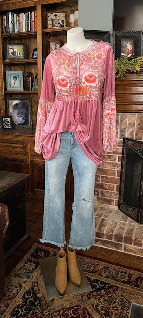 Gypsy Rose Velvet Top