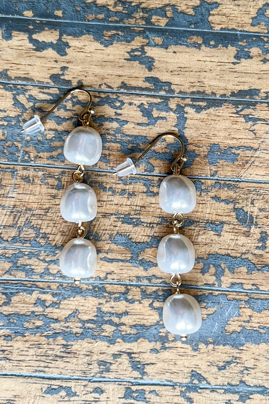 Josie  Pearl Link Earrings