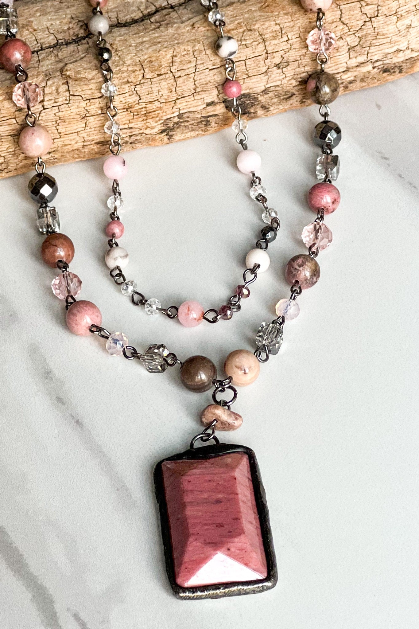 Lexi Necklace-Mauve