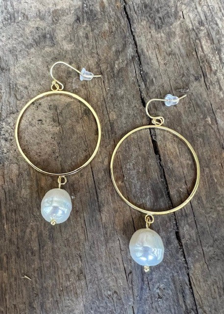 Pearl Hoops