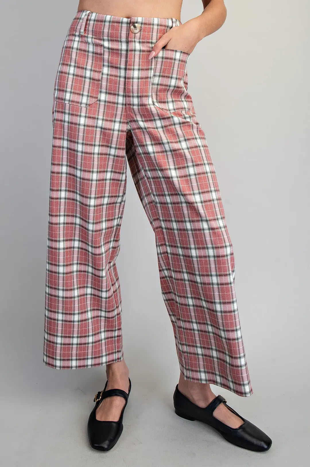 Vintage Cherry Plaid Trousers