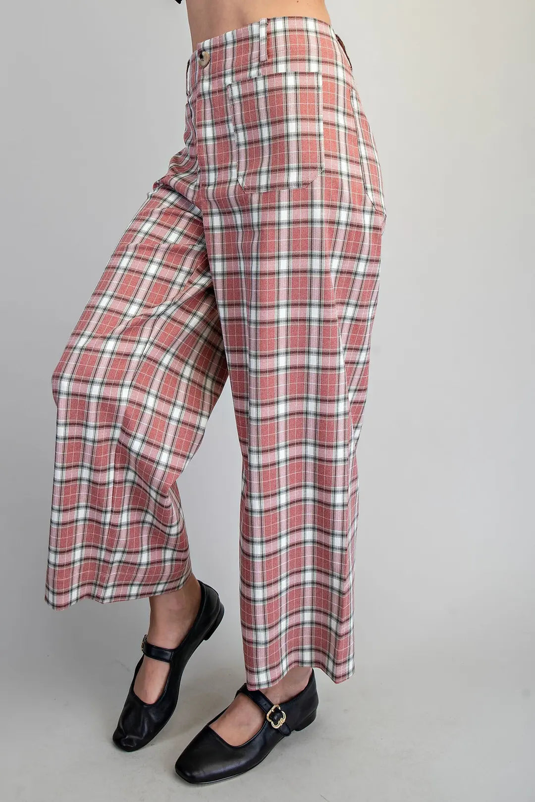 Vintage Cherry Plaid Trousers