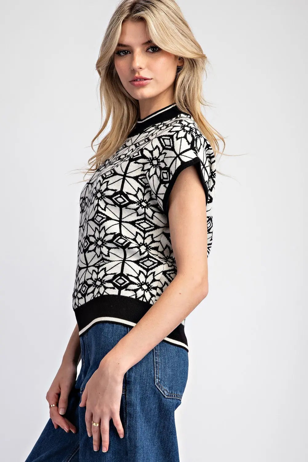 Black and White All Day Long Sweater