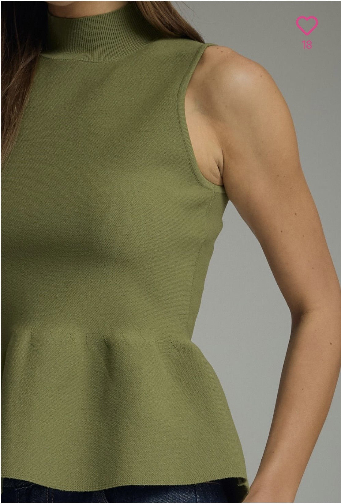 Charley Olive Sleeveless Top