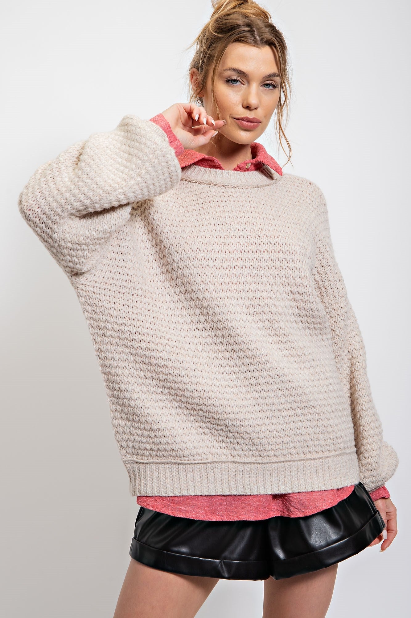 Latte Please Sweater by Easel