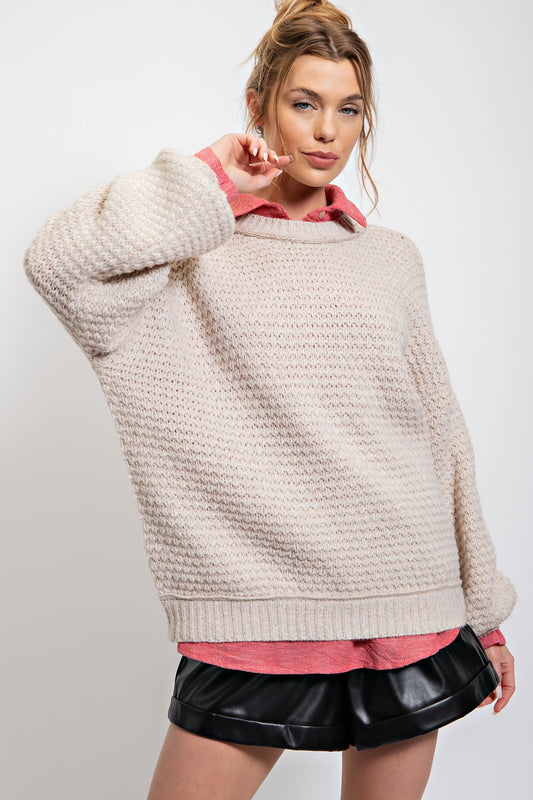 Latte Please Sweater by Easel