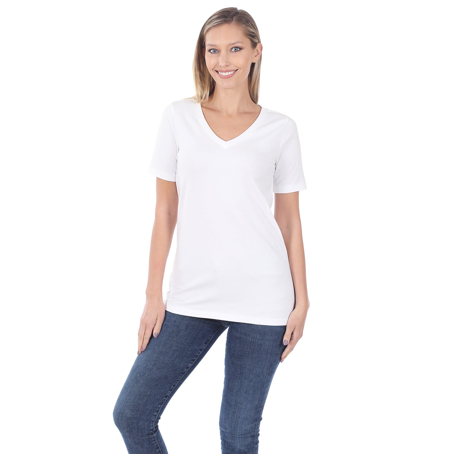 Basics Please White Tee