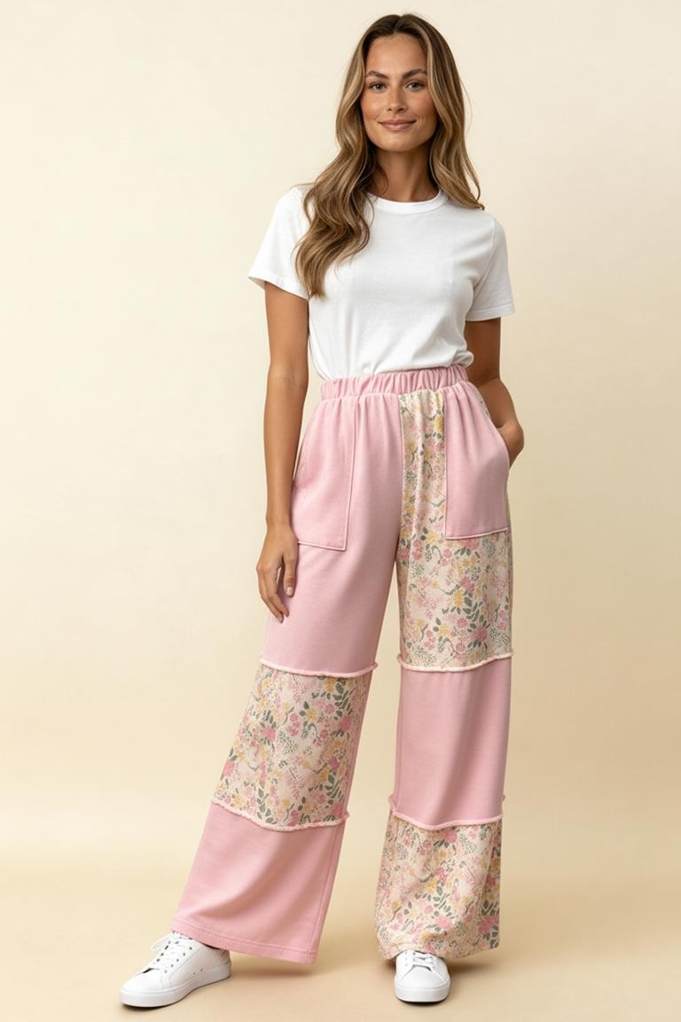 Pink Patchwork Perfection Pants