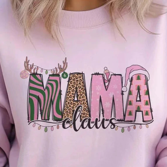 MAMA CLAUS PINK T-SHIRT