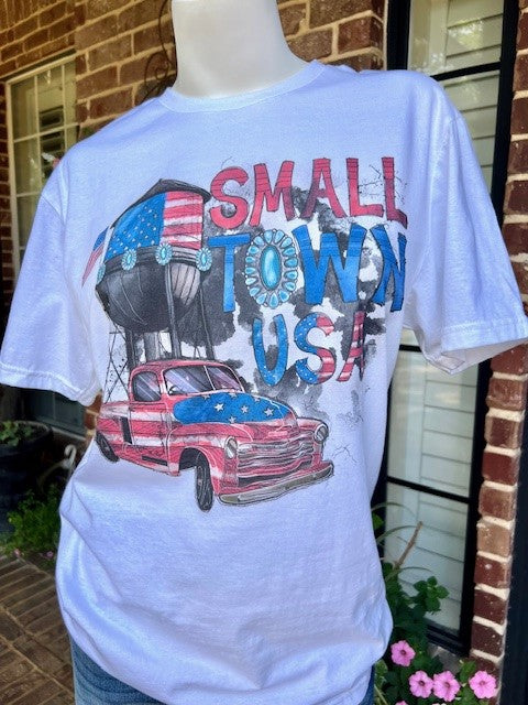 July 4th Tee-Small Town USA