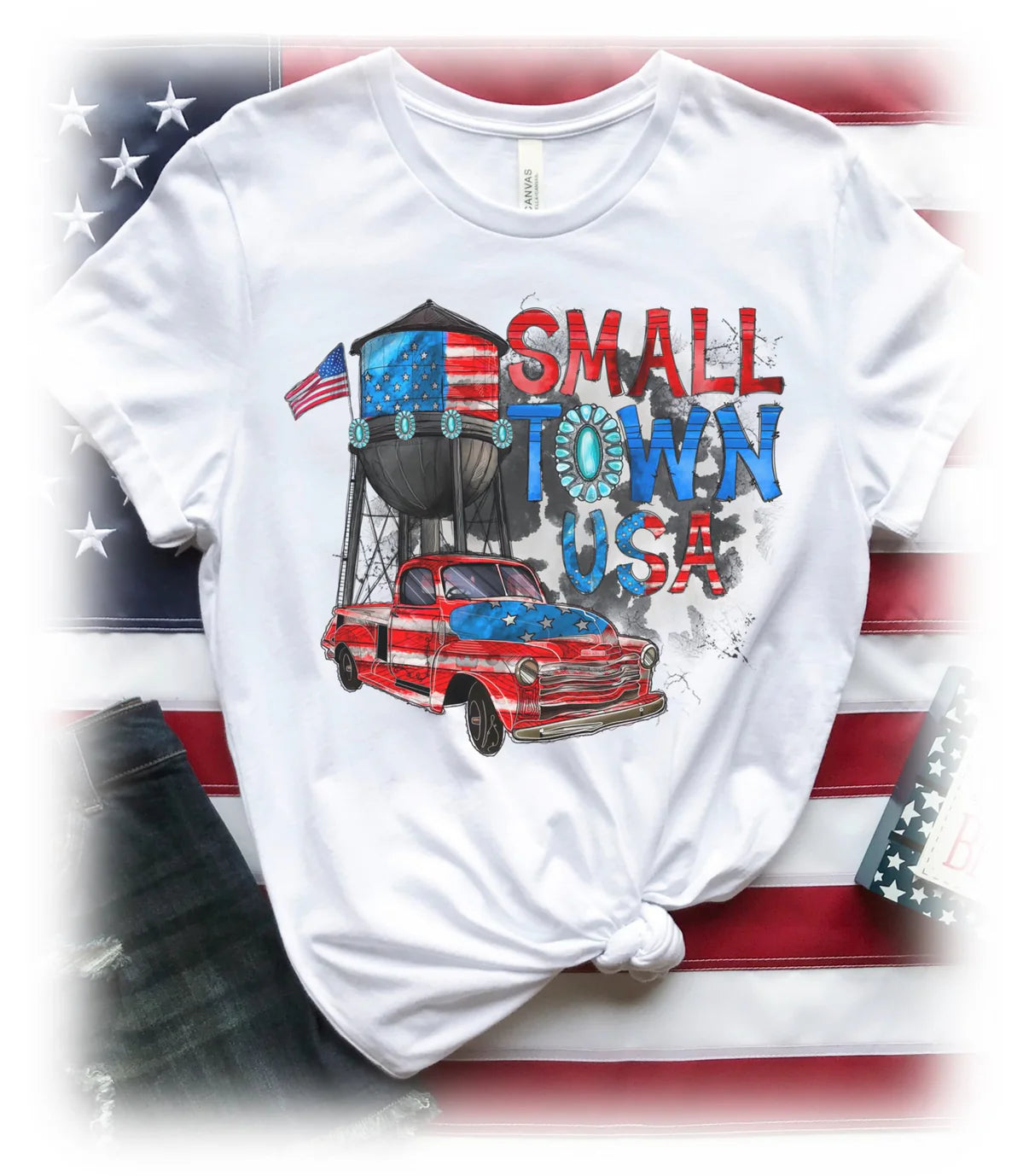 July 4th Tee-Small Town USA