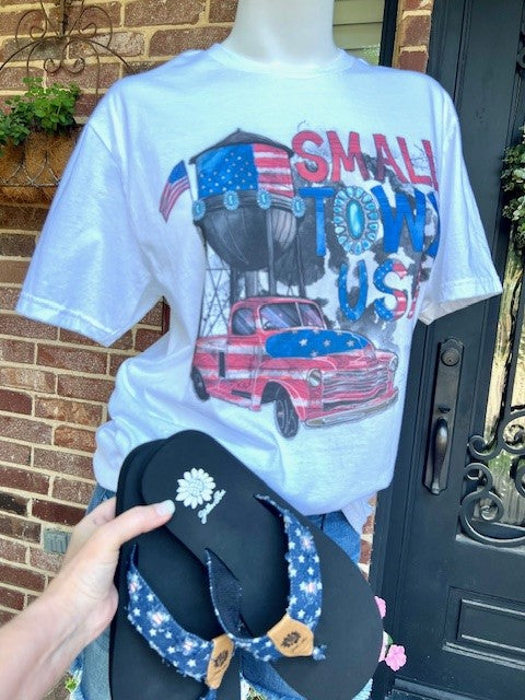 July 4th Tee-Small Town USA