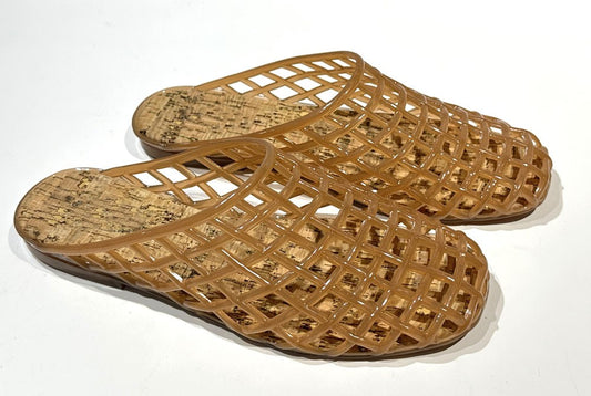 Jelly Slide on Mules in Natural