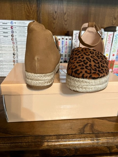 Leopard Espadrilles--SALE ITEM