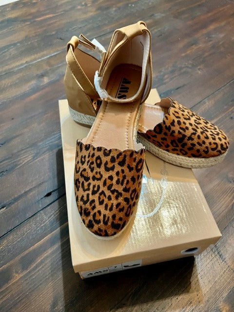 Leopard Espadrilles--SALE ITEM