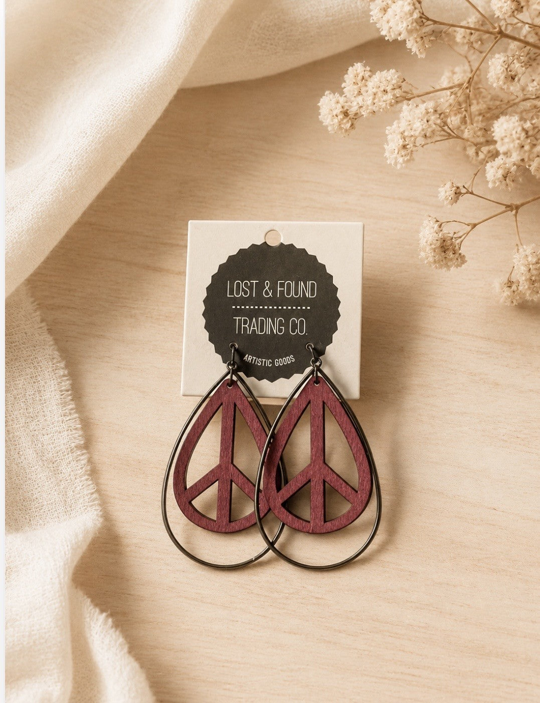 Peace Out Earrings