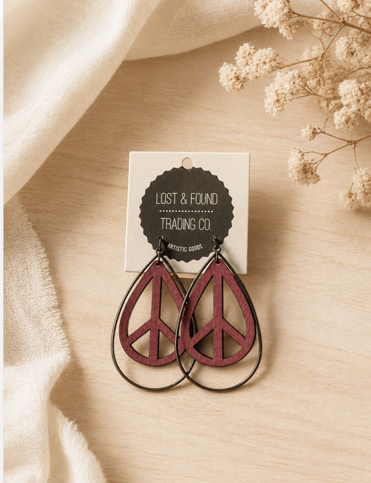 Peace Out Earrings