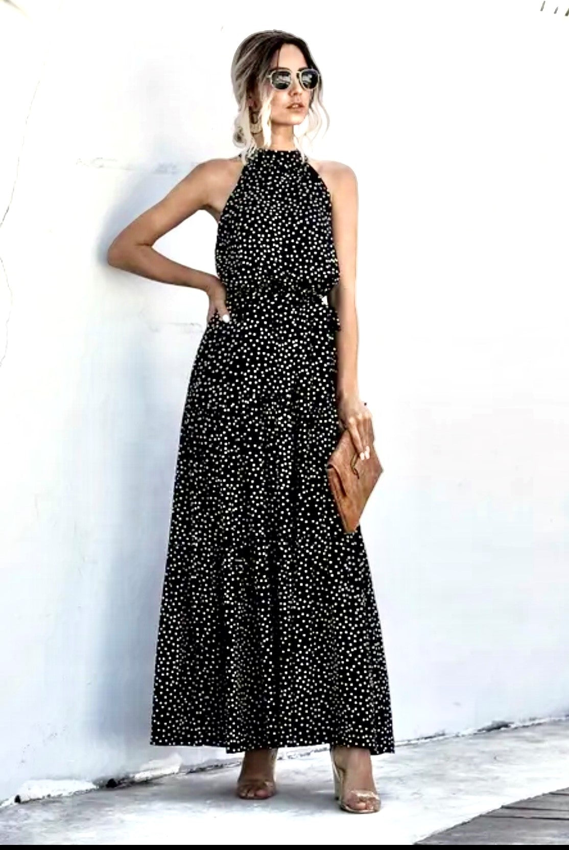 Timeless Dress-Black Dot-2 LEFT-Final Sale – Fort Worth Streets Boutique