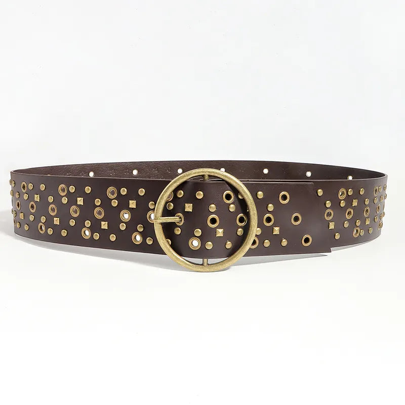 Brown Belt/Gold Buckle