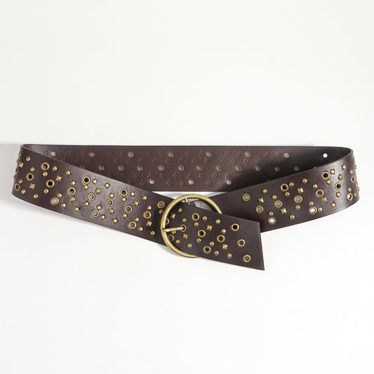 Brown Belt/Gold Buckle