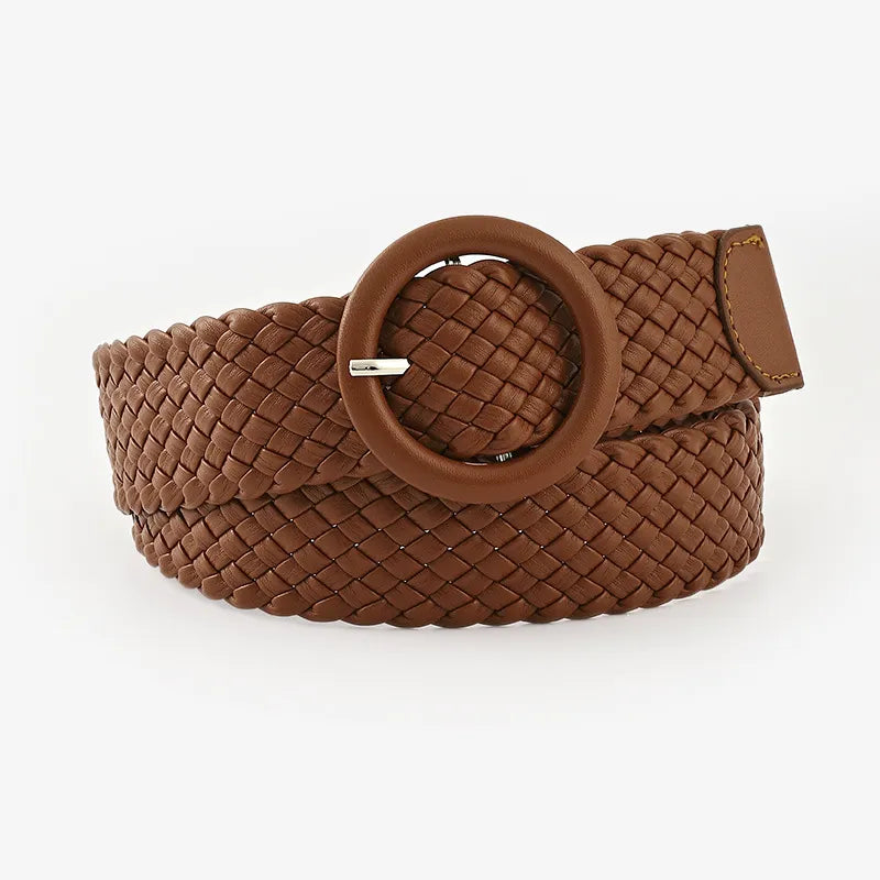 Brown Weaved Belt