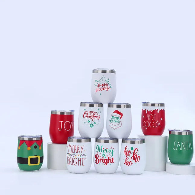 Christmas Thermal Wine (or Cocoa) Tumblers