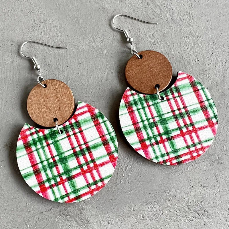 Christmas Plaid Earrings