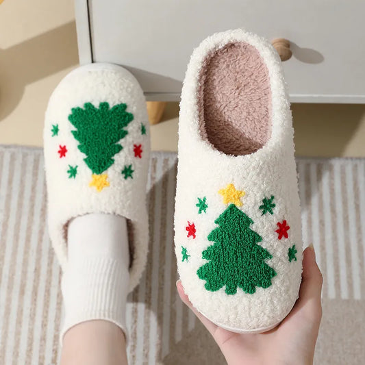 Christmas Slippers-Christmas Tree