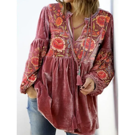 Gypsy Rose Velvet Top