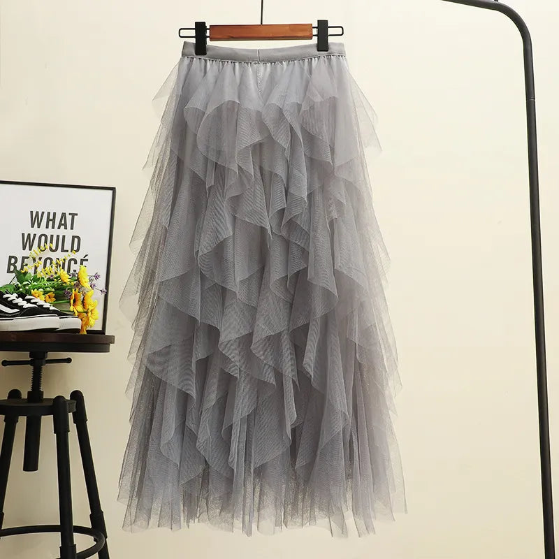 Life of the Party Skirt-Grey--LAST ONE!