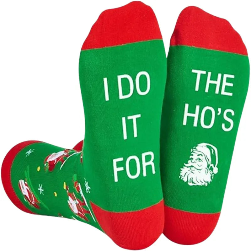 I Do It For The Ho's Santa Socks!