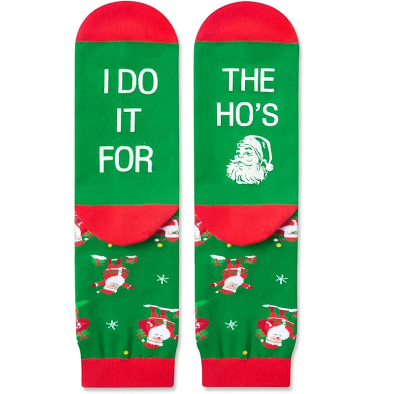 I Do It For The Ho's Santa Socks!