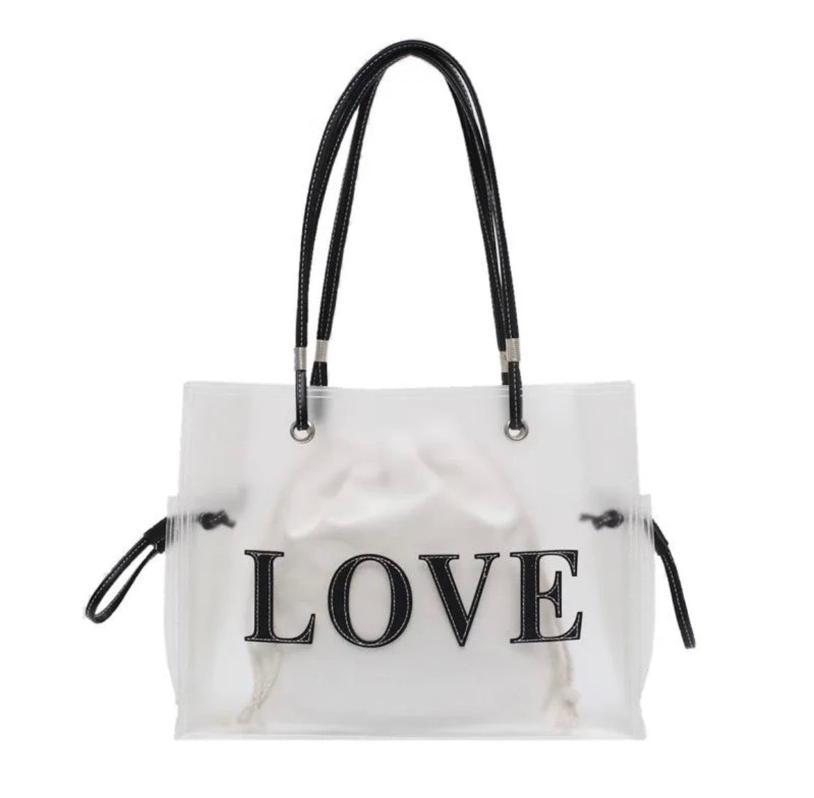 LOVE Tote Bag - Transparent