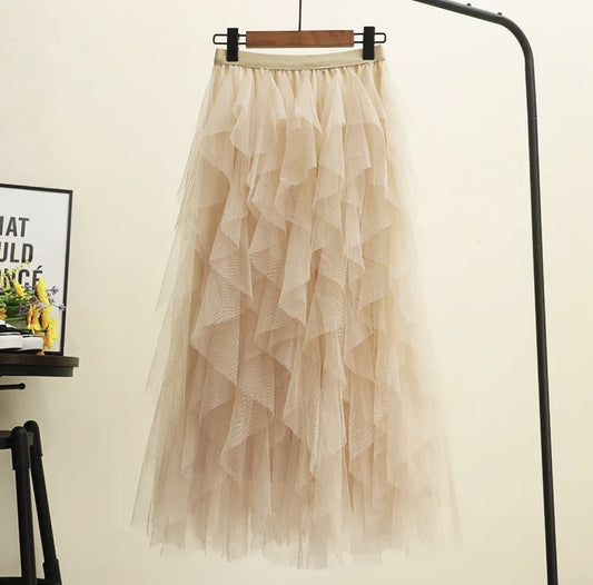 Life of the Party Skirt-Apricot