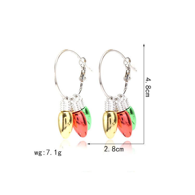 Christmas Light Earrings