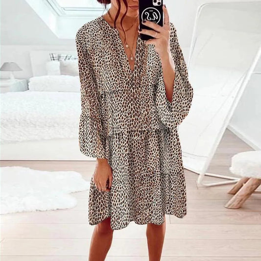 Liza Leopard Dress