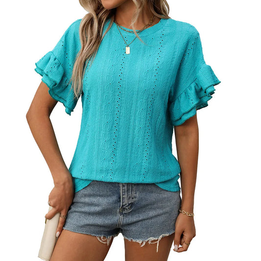 Make A Wish Top-Turquoise