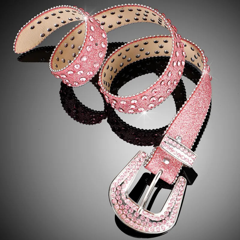 Pink Rhinestone Belt