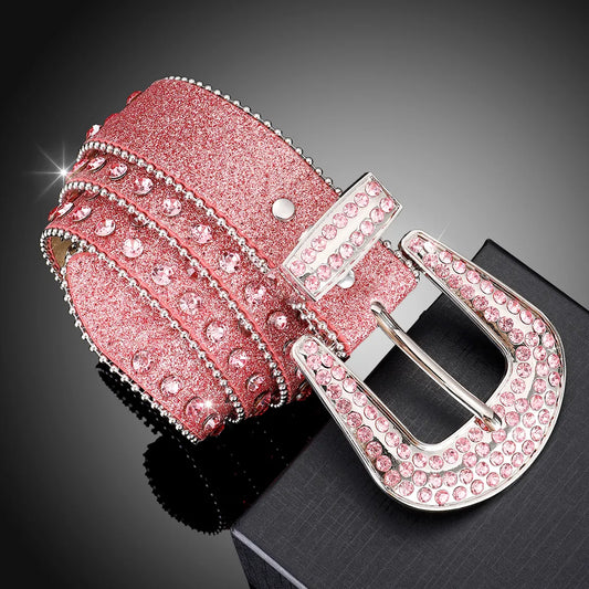 Pink Rhinestone Belt