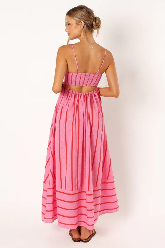 Away From It All Maxi Dress-Pink on Pink