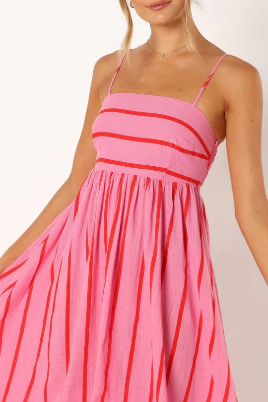 Away From It All Maxi Dress-Pink on Pink