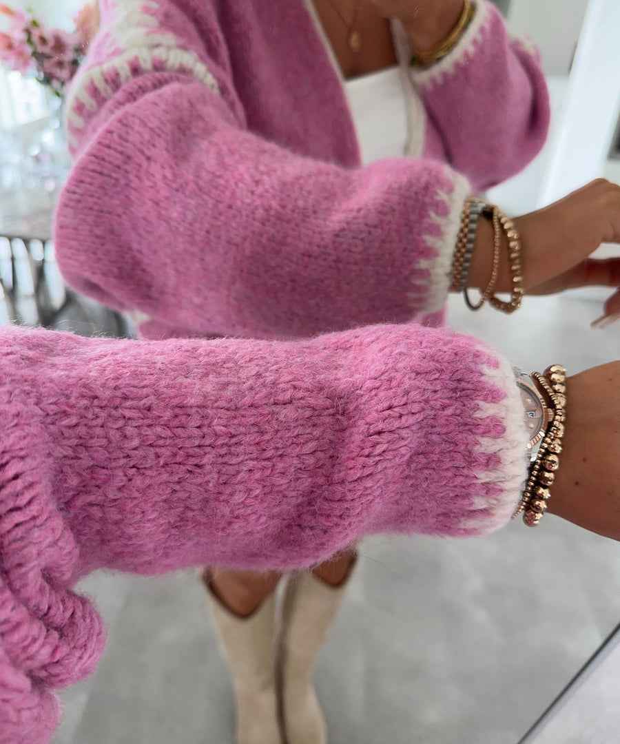 Ashton Cardigan in Pink