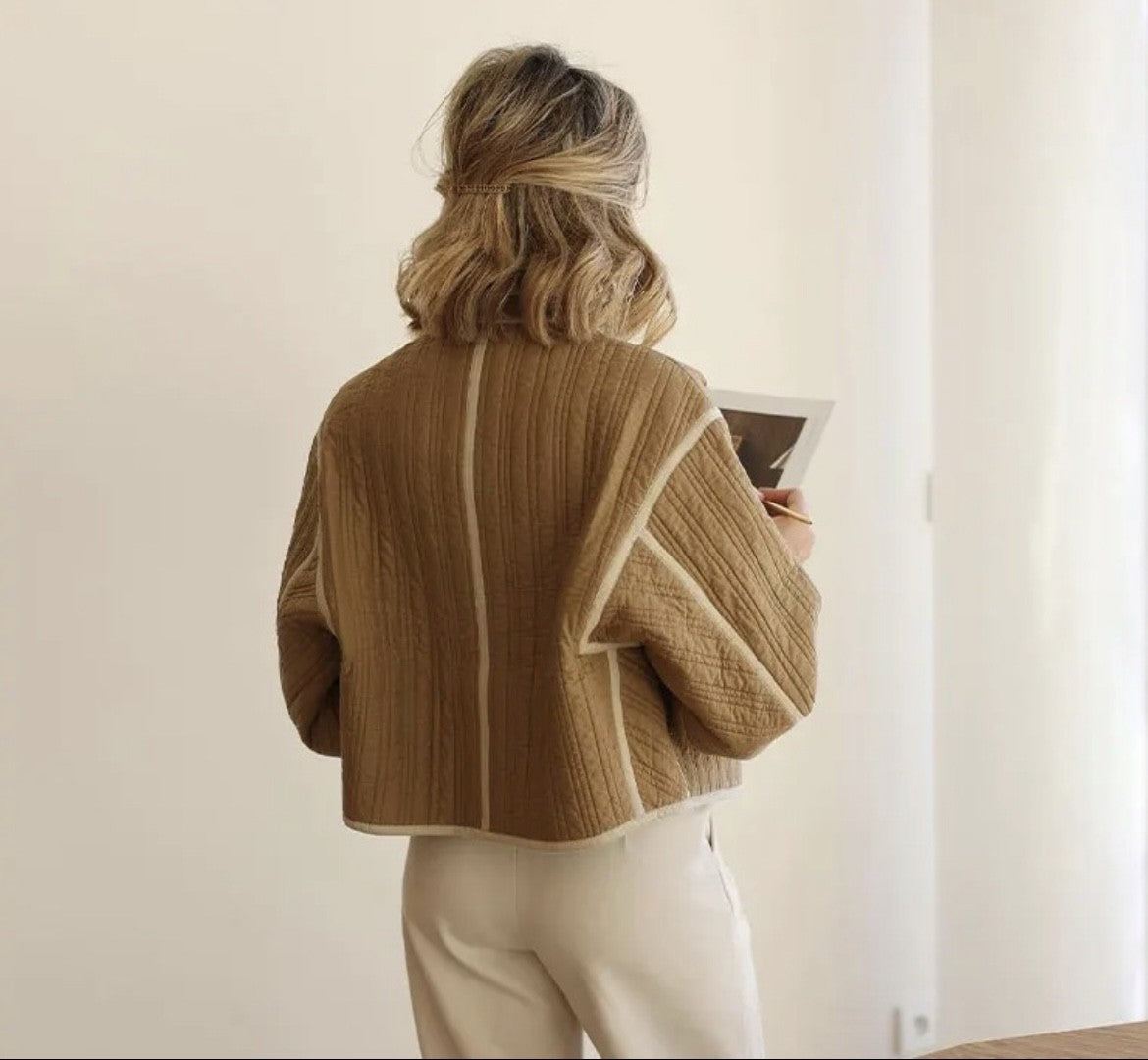 Quilt Me Crop Jacket