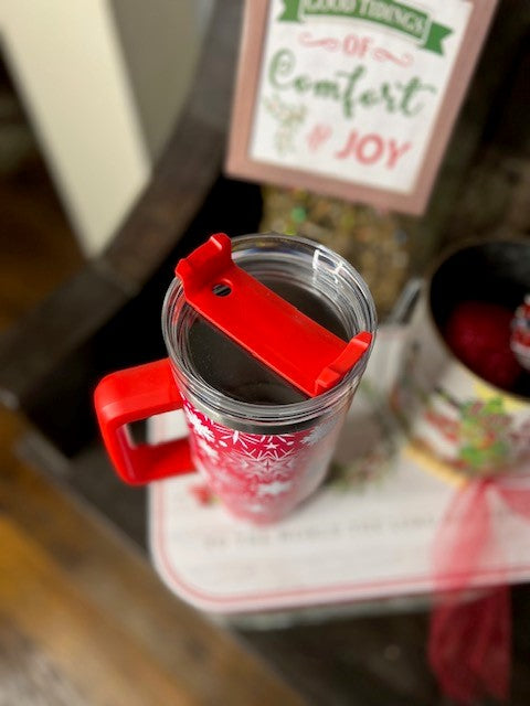 Christmas Snowflake Stainless Steel Tumbler