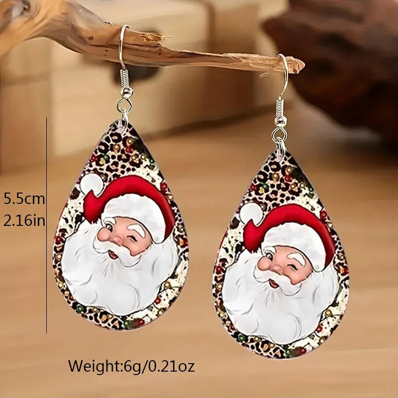 Santa Face Earrings