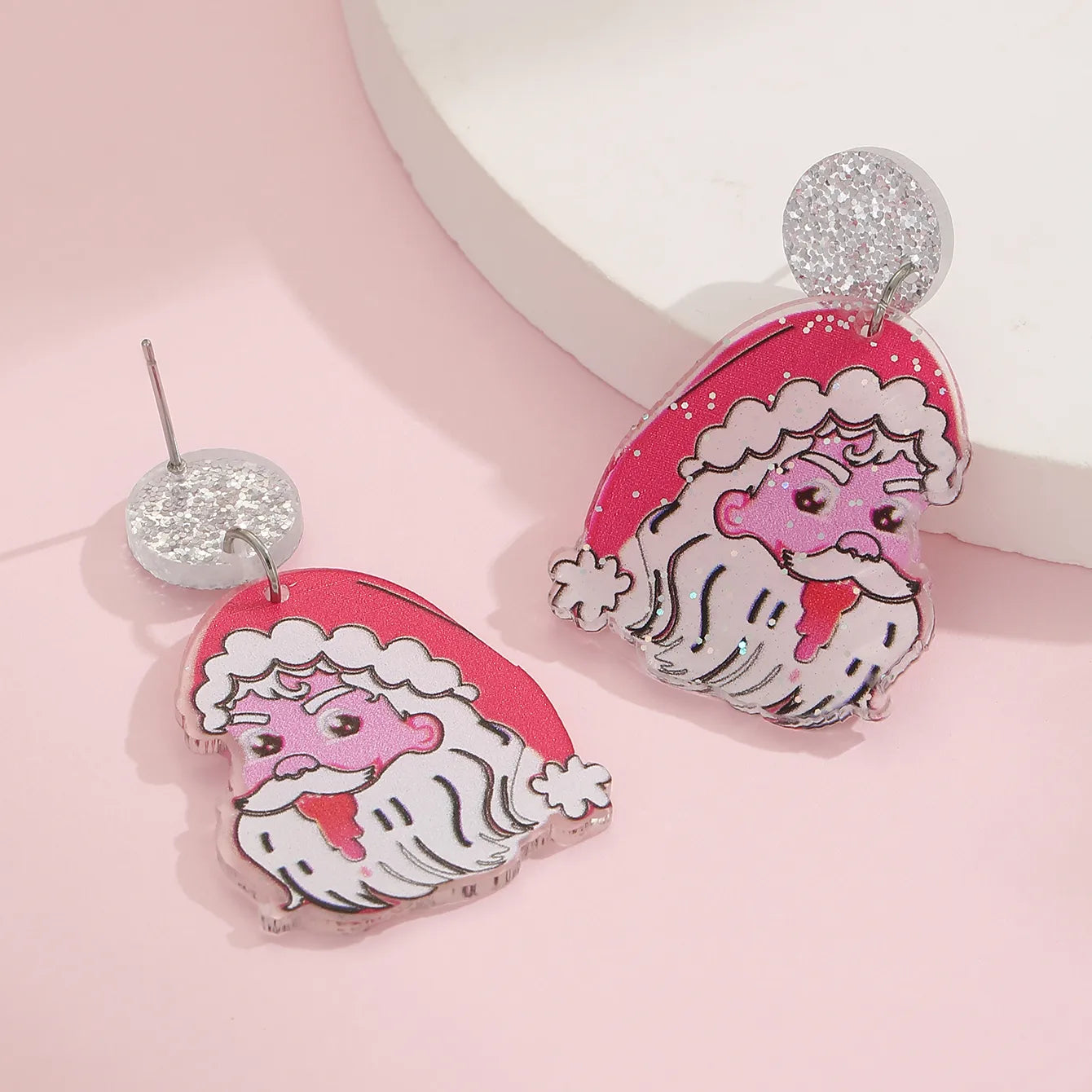 Santa Face Earrings