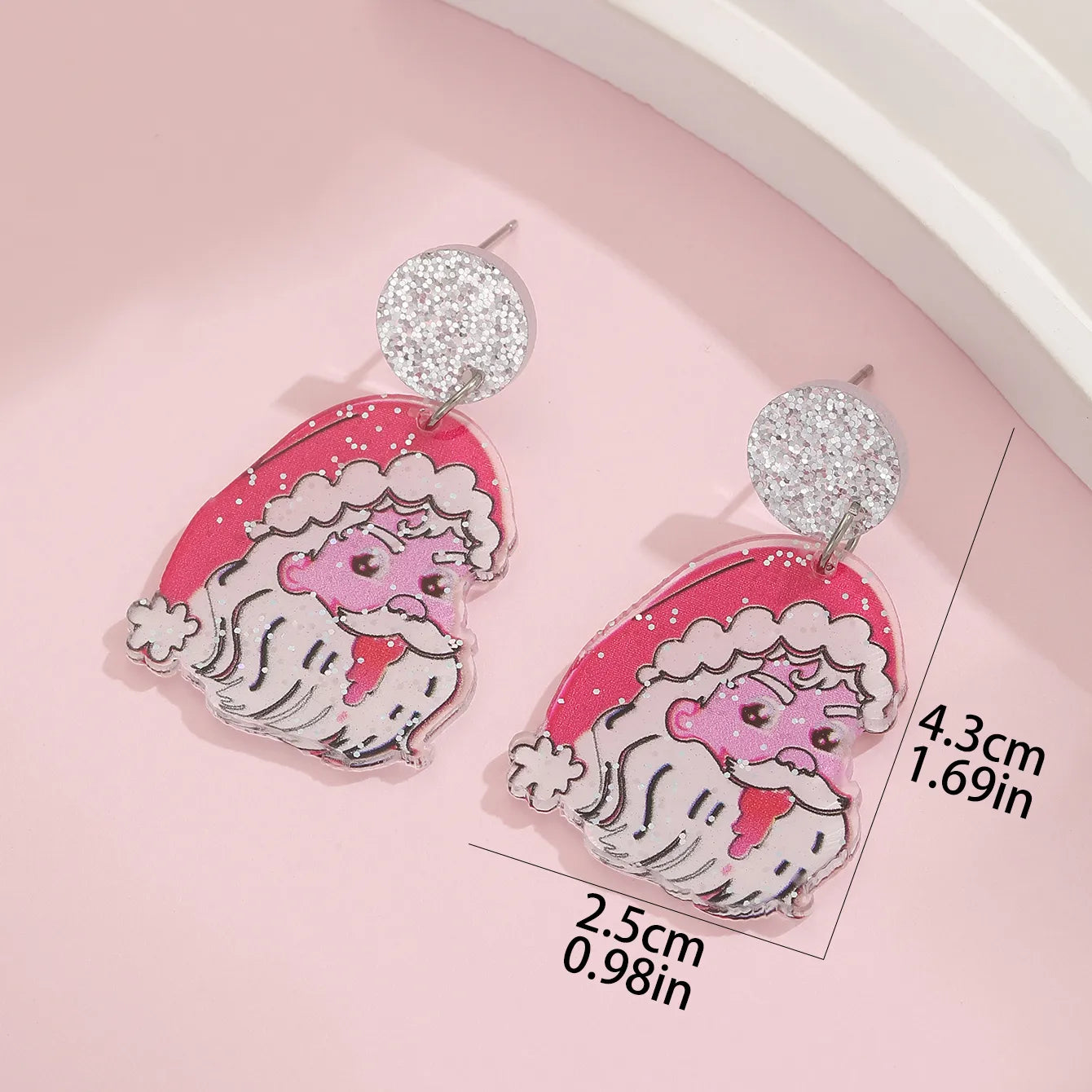 Santa Face Earrings