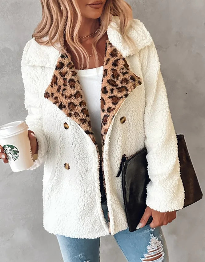 Slaying It Leopard Sherpa Jacket