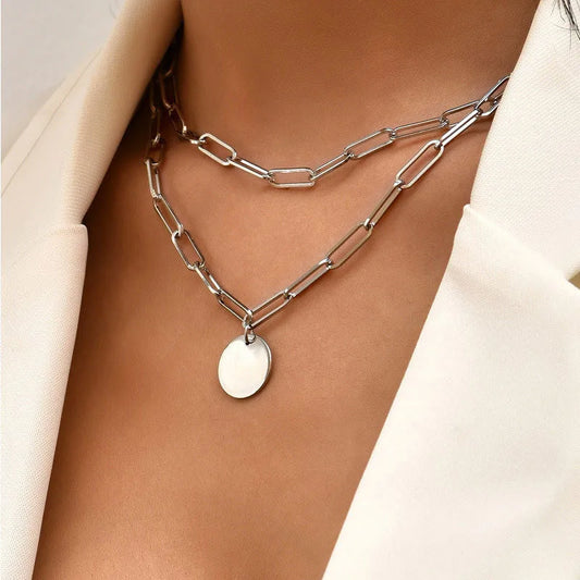 Silver Short Strand Necklace